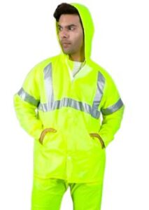 Waterproof High-Visibility Gear - Rain Jacket For Monsoon For all workers