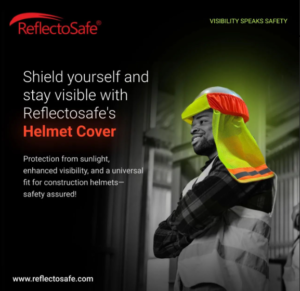 Helmet Cover for Construction Workers - Reflective Safety wear for construction workers