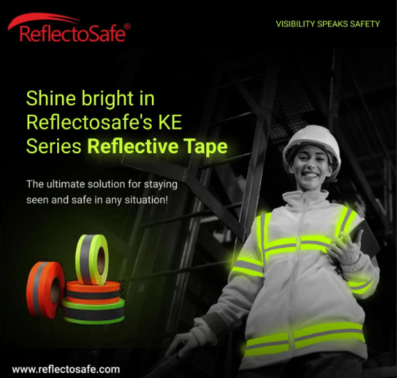 reflective wear safety for construction workers - 3m scotch tape