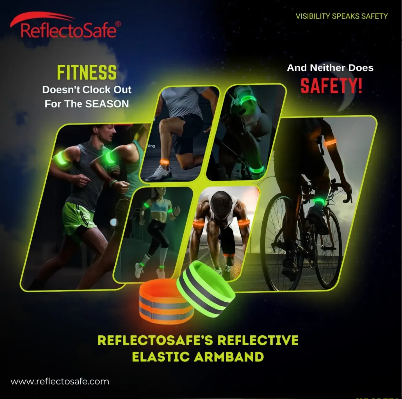 tay safe and visible during sports practice with ReflectoSafe's reflective gear. Essential for athletes this National Sports Day. Reflective Gear in Sports