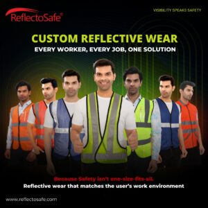 high visibility safety vest with customization