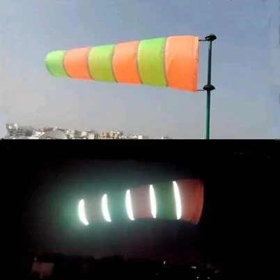 Reflective Windsock for Construction Site